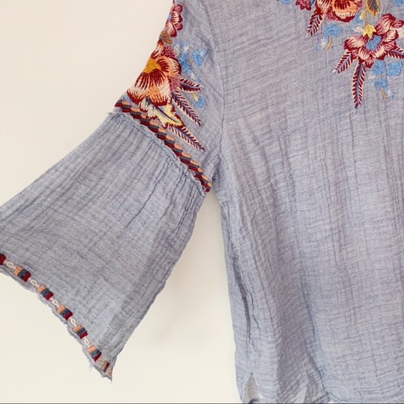 Johnny Was Carla Ruffle Boho Gauze Blouses NWT - Picture 7 of 8